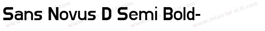 Sans Novus D Semi Bold字体转换